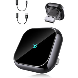 DH5 Adaptateur CarPlay sans Fil, Connexion Filaire vers sans Fil avec Type-C/USB, Plug-and-Play avec Connexion Automatique, Comp