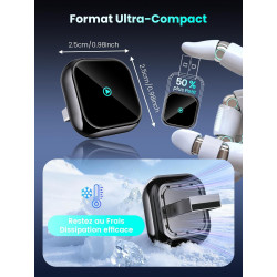 DH5 Adaptateur CarPlay sans Fil, Connexion Filaire vers sans Fil avec Type-C/USB, Plug-and-Play avec Connexion Automatique, Comp