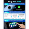 DH5 Adaptateur CarPlay sans Fil, Connexion Filaire vers sans Fil avec Type-C/USB, Plug-and-Play avec Connexion Automatique, Comp
