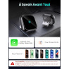 DH5 Adaptateur CarPlay sans Fil, Connexion Filaire vers sans Fil avec Type-C/USB, Plug-and-Play avec Connexion Automatique, Comp