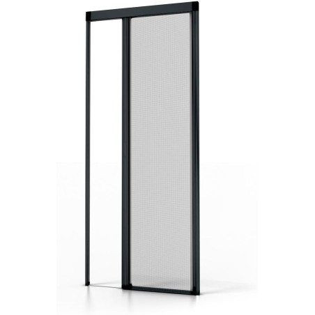 Avosdim Store moustiquaire Porte Alu Luxe - H230 x L140cm recoupable - Gris anthracite 7016 texturé - Protection contre les inse