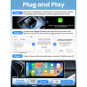 D1 Adaptateur CarPlay sans fil pour iOS, Conversion de CarPlay filaire en CarPlay sans fil, Plug & Play avec USB/Type-C, mini et