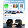 D1 Adaptateur CarPlay sans fil pour iOS, Conversion de CarPlay filaire en CarPlay sans fil, Plug & Play avec USB/Type-C, mini et