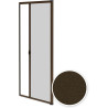 Avosdim Store moustiquaire Porte Alu Luxe - H230 x L140cm recoupable - Marron 8019 texturé - Protection contre les insectes ajus