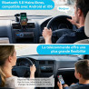 Autoradio bleutooth, wistrue poste radio voiture bleutooth avec main libre, fm 1 din autoradio avec port de charge usb (2.1a), l