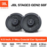 JBL Stage3 Gen2 68F Haut-Parleurs Voiture Coaxiaux 2 Voies 16,5cm (6,5 Pouces) 560W Pack de 2 - Hi-FI Audio Automobile Basses Pl