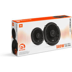 JBL Stage3 Gen2 68F Haut-Parleurs Voiture Coaxiaux 2 Voies 16,5cm (6,5 Pouces) 560W Pack de 2 - Hi-FI Audio Automobile Basses Pl