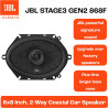 JBL Stage3 Gen2 868F Haut-Parleurs Voiture Coaxiaux 2 Voies 6x8 Pouces (15x20cm) 600W Pack de 2 - Hi-FI Audio Automobile Basses 