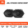 JBL Stage3 Gen2 868F Haut-Parleurs Voiture Coaxiaux 2 Voies 6x8 Pouces (15x20cm) 600W Pack de 2 - Hi-FI Audio Automobile Basses 