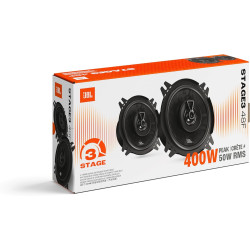 JBL Stage3 Gen2 48F Haut-Parleurs Voiture Coaxiaux 2 Voies 10cm (4 Pouces) 400W Pack de 2 - Hi-FI Audio Automobile Basses Plus O