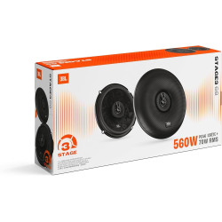 JBL Stage3 Gen2 68 Haut-Parleurs Voiture Coaxiaux 2 Voies 16,5cm (6,5 Pouces) 560W Pack de 2 - Hi-FI Audio Automobile Basses Plu