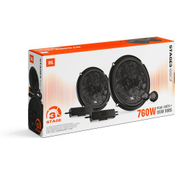JBL Stage3 Gen2 68CF Système de Haut-Parleurs Éclatés 2 Voies 16,5cm (6,5") 760W Pack de 2 - Kit Composants Audio Voiture Tweete