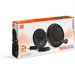 JBL Stage3 Gen2 68C Système de Haut-Parleurs Éclatés 2 Voies 16,5cm (6,5") 760W Pack de 2 - Kit Composants Audio Voiture Tweeter