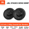 JBL Stage3 Gen2 68MF Haut-Parleurs Voiture Coaxiaux 3 Voies 16,5cm (6,5 Pouces) 560W Pack de 2 - Hi-FI Audio Automobile Basses P