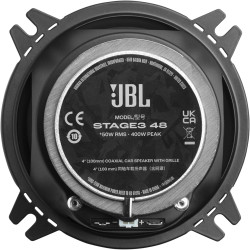 JBL Stage3 Gen2 48 Haut-Parleurs Voiture Coaxiaux 2 Voies 10cm (4 Pouces) 400W Pack de 2 - Hi-FI Audio Automobile Basses Plus On