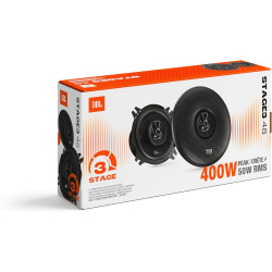 JBL Stage3 Gen2 48 Haut-Parleurs Voiture Coaxiaux 2 Voies 10cm (4 Pouces) 400W Pack de 2 - Hi-FI Audio Automobile Basses Plus On