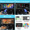 Autoradio 1 din bleutooth autoradio car play voiture avec sans fil car play & android auto,6.9 pouces hd écran tactile,radio fm/