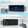 Autoradio 1 din bleutooth autoradio car play voiture avec sans fil car play & android auto,6.9 pouces hd écran tactile,radio fm/