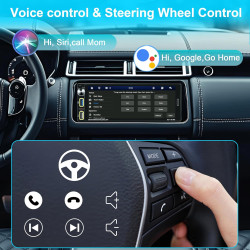 Autoradio 1 din bleutooth autoradio car play voiture avec sans fil car play & android auto,6.9 pouces hd écran tactile,radio fm/