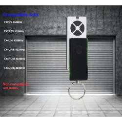 Garagentor Handsender Compatible Chamberlain 434MHz TX2REV TX4UNI TX4UNIF TX4RUNI TX2EV TX4UNIS 434MHz Garagentoröffner Tor-Tele