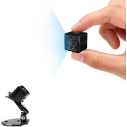 Camera Espion sans Fil 1080P-Mini Caméra Cachée Discrète avec Détection Mouvement et Vision Nocturne, Caméra Surveillance Intéri