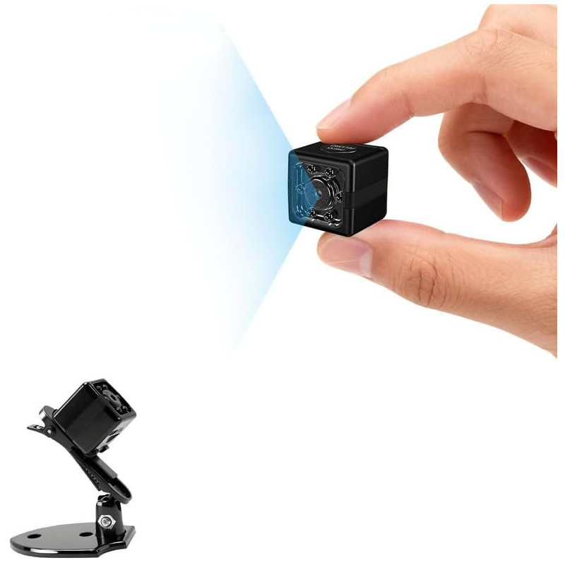 Camera Espion sans Fil 1080P-Mini Caméra Cachée Discrète avec Détection Mouvement et Vision Nocturne, Caméra Surveillance Intéri