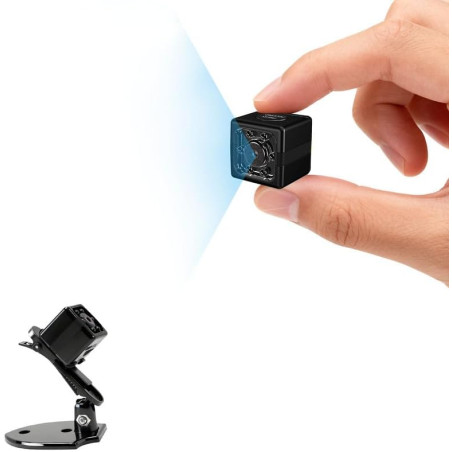 Camera Espion sans Fil 1080P-Mini Caméra Cachée Discrète avec Détection Mouvement et Vision Nocturne, Caméra Surveillance Intéri