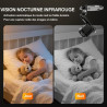 Camera Espion sans Fil 1080P-Mini Caméra Cachée Discrète avec Détection Mouvement et Vision Nocturne, Caméra Surveillance Intéri