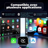 Adaptateur Carplay sans Fil & Android Auto sans Fil 2 en 1 Mini (Version 2026) – Plug & Play, reconnexion Rapide, 3 Accessoires 