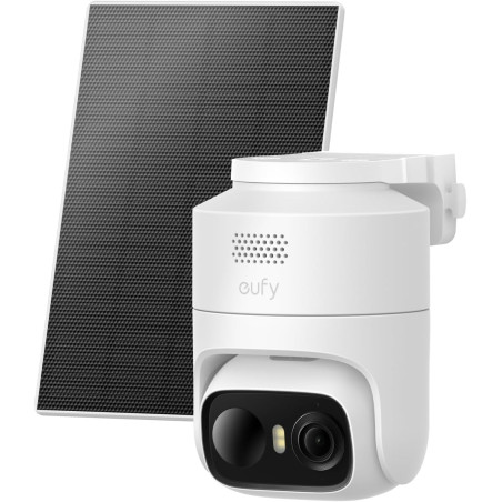 eufy Security eufyCam C37, caméra Surveillance WiFi extérieure sans Fil, Suivi IA motorisé à 360°, Solaire 2K, détection de Pers