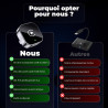 Adaptateur Carplay sans Fil & Android Auto sans Fil 2 en 1 Mini (Version 2026) – Plug & Play, reconnexion Rapide, 3 Accessoires 