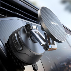 JOYROOM Support Téléphone Voiture Magnetique Pliable en trois parties,Support Magsafe Voiture avec 360°Bras Métallique, Aimant T