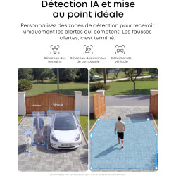 eufy Security eufyCam C37, caméra Surveillance WiFi extérieure sans Fil, Suivi IA motorisé à 360°, Solaire 2K, détection de Pers