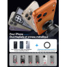 JOYROOM Support Téléphone Voiture Magnetique Pliable en trois parties,Support Magsafe Voiture avec 360°Bras Métallique, Aimant T
