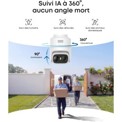 eufy Security eufyCam C37, kit de 2, Caméra WiFi Extérieure sans Fil