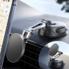 JOYROOM Support de téléphone de voiture, [3 volets] MagSafe Support de voiture pour voiture, [Ventouse Pro + Base en gel] Rotati
