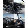 JOYROOM Support de téléphone de voiture, [3 volets] MagSafe Support de voiture pour voiture, [Ventouse Pro + Base en gel] Rotati