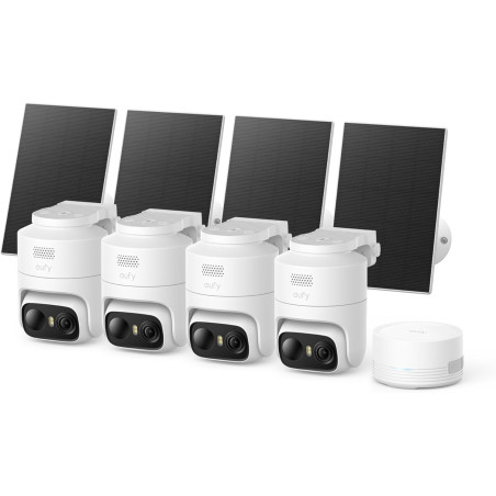 eufy Security eufyCam C37, kit de 4, caméra Surveillance WiFi extérieure