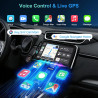 Autoradio 1 din bleutooth autoradio car play voiture avec sans fil carplay & android auto, 7 pouces hd écran tactile, fm, mic, u