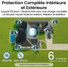 aosu 2K Caméra Surveillance WiFi Extérieure sans Fil Solaire, 6 Caméras Kit & aosuBase 2.0, sans Abonnement, Local Extensible Ju