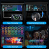 Autoradio 1 din,carplay voiture & android auto sans fil,poste radio bleutooth main libre,wireless autoradio avec caméra de recul