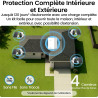 aosu 2K Camera Surveillance WiFi Exterieure sans Fil Solaire, Kit 4 Caméras avec aosuBase, sans Abonnement Stockage Local, Alarm