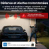 aosu 2K Camera Surveillance WiFi Exterieure sans Fil Solaire, Kit 4 Caméras avec aosuBase, sans Abonnement Stockage Local, Alarm