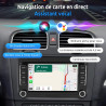 Essgoo [4+64g] android 15 autoradio pour vw golf 5/6, t5, passat, polo, touran, tiguan, caddy, seat, skoda – écran tactile 7" av