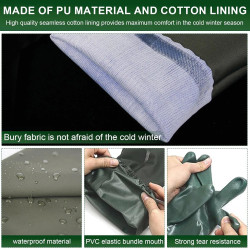 1 Paire Gants Longs 70cm Gant Menage en Caoutchouc Gant Protection Chimique Imperméables Étanches Antidérapants pour Nettoyage É
