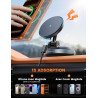Lamicall 15W Chargeur Voiture pour Magsafe - [30KG Forte Aspiration] Magnétique Support Téléphone Voiture, Chargeur sans Fil Voi