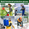 1 Paire Gants Longs 70cm Gant Menage en Caoutchouc Gant Protection Chimique Imperméables Étanches Antidérapants pour Nettoyage É