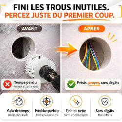 Aimant Puissant Néodyme pour Placo I Détecteur Rail et Montant Mur Sans Pile I Trouve Vis Cachées Cloison Sèche I Outil Compact 