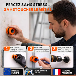 Aimant Puissant Néodyme pour Placo I Détecteur Rail et Montant Mur Sans Pile I Trouve Vis Cachées Cloison Sèche I Outil Compact 