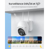 ieGeek 24/7 Enregistrement AOV 2K Camera Surveillance WiFi Exterieure sans Fil Solaire, Suivi Automatique, 360° PTZ, Batterie 90